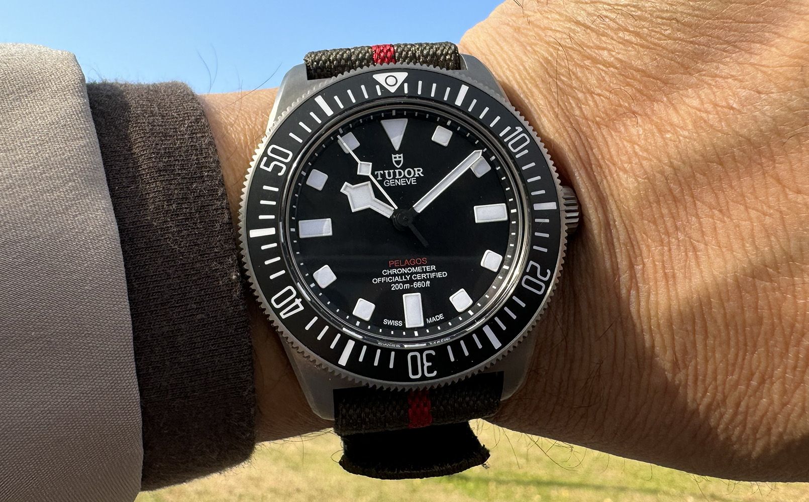 TUDOR チューダー 純正ファブリックストラップ ブラック ヘリテージクロノ70330B