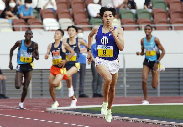 3000m障害の三浦龍司が5000mで優勝、関東インカレで魅せた進化の走り